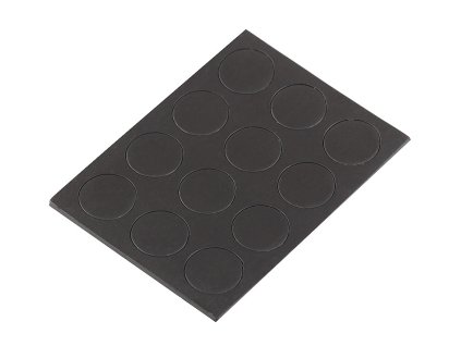 Samolepicí magnety (Varianta černá, Balení 1 karta)