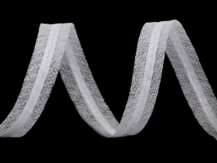 Zažehlovací proužek do švů s tkanicí (Varianta 2 šedá paloma, Balení 100 m)