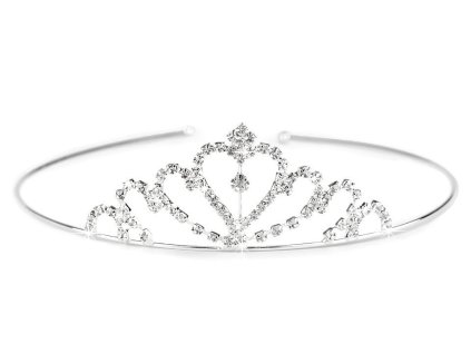 Štrasová čelenka / korunka do vlasů (Varianta 1 crystal, Balení 1 ks)