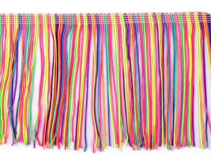 Třásně šíře 14 cm neon (Varianta 2 multikolor neon, Balení 1 m)