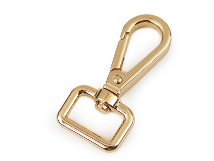 Kovová karabina otočná, průvlek 15 mm (Varianta 1 nikl, Balení 1 ks)