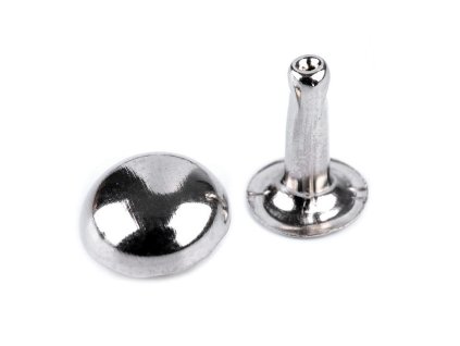 Duté nýty Ø10 mm půlkulaté (Varianta 1 nikl, Balení 50 pár)