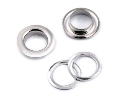 Průchodky s podložkou vnitřní Ø10 mm / vnější Ø16 mm (Varianta 1 nikl, Balení 10 pár)