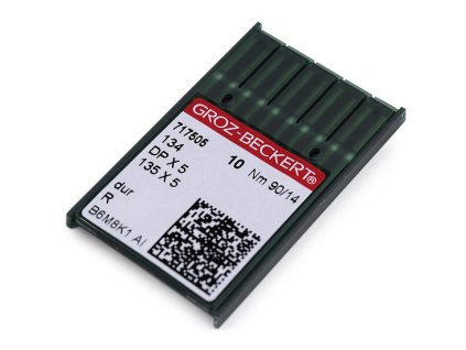 Strojové jehly do průmyslových strojů Groz - Beckert 70; 80; 90; 100 (Varianta 2 (80/12) nikl, Balení 1 krab.)