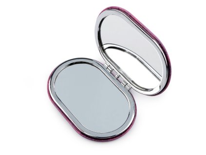 Kapesní zrcátko holčička (Varianta 3 fialová tmavá, Balení 1 ks)
