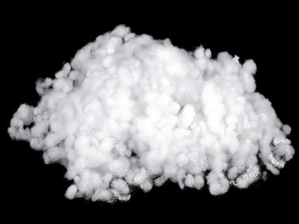 Výplň - kuličky z dutého vlákna bělené 1 kg (Varianta bílá, Balení 1 sáček)