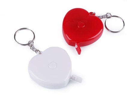 Svinovací metr srdce délka 150 cm (Varianta 5 bílá, Balení 1 ks)