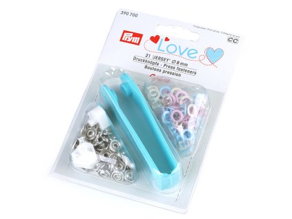 Knoflík stiskací Baby Ø8 mm Prym na slabé látky (Varianta multikolor, Balení 1 karta)