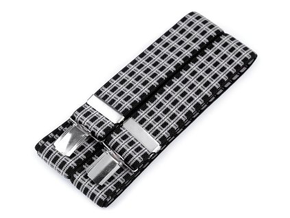 Šle šíře  3,5 cm délka 120 cm (Varianta 3 šedá černá, Balení 1 ks)