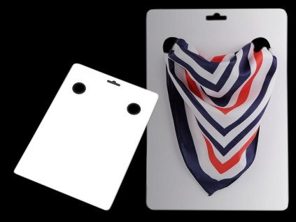 Karta k vystavení šátků 21x29,7 cm (Varianta bílá, Balení 100 ks)