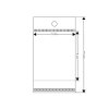 PP sáček s lepicí klopou a závěsem 5x9 cm (Varianta transparent, Balení 100 ks)