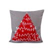 Vánoční povlak na polštář 40x40 cm vyšívaný (Varianta 1 šedá hvězda, Balení 1 ks)