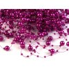 Perly na silonu Ø7 mm délka 130 cm (Varianta 39 fialová světlá, Balení 4 ks)