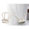 Dekorační úvaz / šňůra na závěsy s magnetem (Varianta 1 bílá off white, Balení 2 ks)