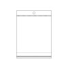 PP sáček s lepicí klopou a závěsem 10x13,5 cm (Varianta transparent, Balení 100 ks)