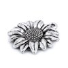 Přívěsek slunečnice 23x27 mm (Varianta platina s patinou, Balení 2 ks)