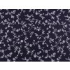 Bavlněná látka květy (Varianta 3 (60) modrá safírová, Balení 1 m)