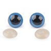 Oči s pojistkou Ø18 mm (Varianta 2 modrá, Balení 20 sada)