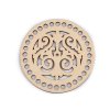 Víko na pletení / háčkování mandala Ø15 cm (Varianta 2 přírodní sv., Balení 1 ks)