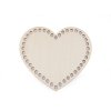 Dno na pletení / výrobu košíků srdce 15x17 cm (Varianta přírodní sv., Balení 1 ks)