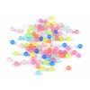 Plastové korálky svítící ve tmě Ø6 mm (Varianta mix, Balení 20 g)