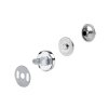 Magnetické zapínání Ø14 mm s nýtkem (Varianta 2 nikl černý, Balení 200 sada)