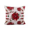 Vánoční gobelínový povlak na polštář 46x46 cm (Varianta 5 červená, Balení 1 ks)