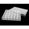 Plastový box / zásobník 30 šroubovacích dóziček (Varianta transparent, Balení 1 ks)