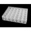 Plastový box / zásobník 30 šroubovacích dóziček (Varianta transparent, Balení 1 ks)