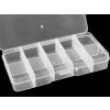 Plastový box / zásobník 6,8x12,7x2,2 cm (Varianta transparent, Balení 1 ks)