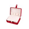 Malá šperkovnice s mašličkou semiš 11x16x5,5cm (Varianta 1 růžová sv., Balení 1 ks)