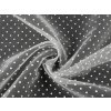 Organza s puntíky (Varianta 2 (1) vanilková, Balení 1 m)