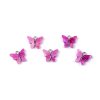 Kovový přívěsek / taháček na zip motýl perleťový 13x15 mm (Varianta 1 (12x13 mm) bílá, Balení 5 ks)