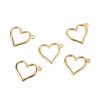 Přívěsek srdce 21x25 mm (Varianta 1 platina, Balení 5 ks)