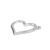 Přívěsek srdce 21x25 mm (Varianta 1 platina, Balení 5 ks)