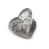 Medailonek rozevírací srdce 26x26 mm (Varianta 1 stříbrná světlá, Balení 1 ks)