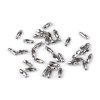 Spojka / koncovka na kuličkový řetízek 3x8 mm (Varianta nikl, Balení 100 ks)