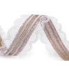 Jutová stuha s krajkou šíře 55 mm (Varianta režná přírodní bílá, Balení 1 m)