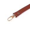 Koženkové ucho s karabinami na kabelku délka 41-43 cm (Varianta 1 hnědá koňak zlatá, Balení 1 ks)