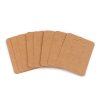 Papírová karta na náušnice 5x6,5 cm (Varianta hnědá přírodní, Balení 100 ks)