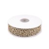 Prýmek šíře 30 mm vysekávaný vzor s lurexem (Varianta zlatá sv., Balení 18 m)