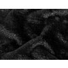 Kožešina s lurexem (Varianta 2 (370 g/m²) černá stříbrný lurex, Balení 1 m)