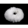 Gumička do vlasů kožešinová (Varianta 1 Off White, Balení 1 ks)