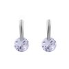 Náušnice z nerezové oceli s broušeným kamínkem (Varianta 1 crystal platina, Balení 1 pár)