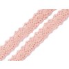 Bavlněná krajka / vsadka paličkovaná šíře 12 mm (Varianta 3 růžová světlá, Balení 27 m)
