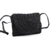 Háčkovaná kabelka z rafie - lýka crossbody 16x21 cm (Varianta 1 přírodní sv., Balení 1 ks)