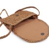 Háčkovaná kabelka z rafie - lýka crossbody 16x21 cm (Varianta 1 přírodní sv., Balení 1 ks)