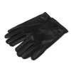 Dámské rukavice zdobené eko kůží, dotykové (Varianta černá, Balení 1 pár)