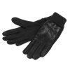 Dámské rukavice zdobené eko kůží, dotykové (Varianta černá, Balení 1 pár)