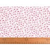 Bavlněná látka / plátno drobné květy (Varianta 1 (22373-2) bílá červená, Balení 1 m)